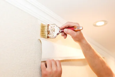 Pose de papier peint à Argelliers — revêtements muraux et toiles de verre